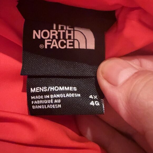NEW The North Face Big Aconcagua 3 Jacket Puffer 600 Fill Men 4X Fiery Red - Picture 8 of 11